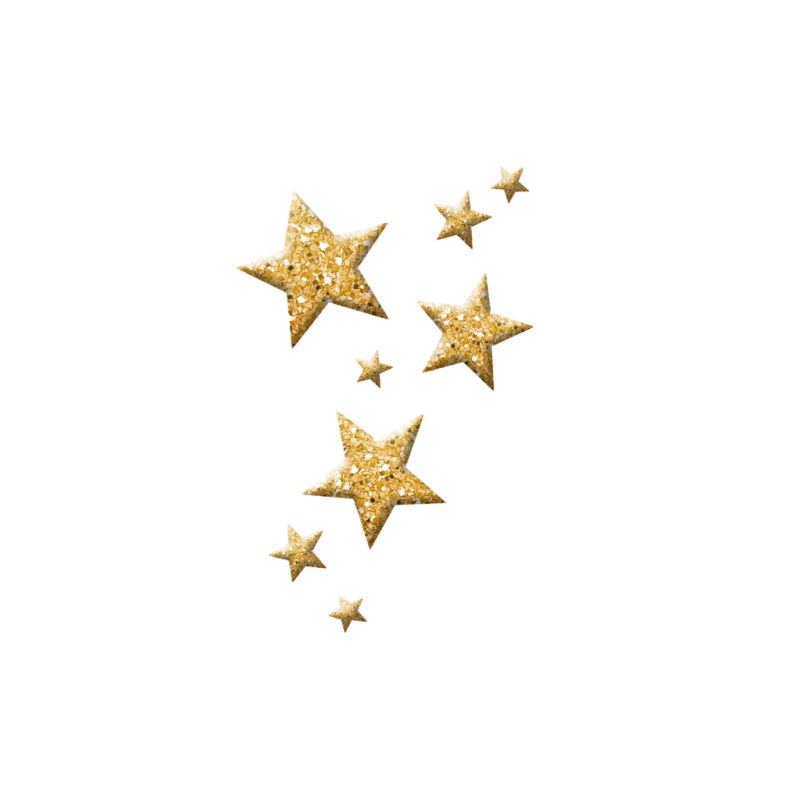 Золотые звезды на белом фоне