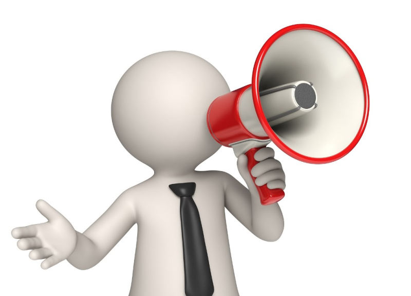 Человечек с рупором