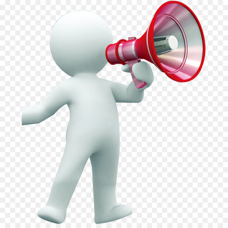 Человечек с мегафоном