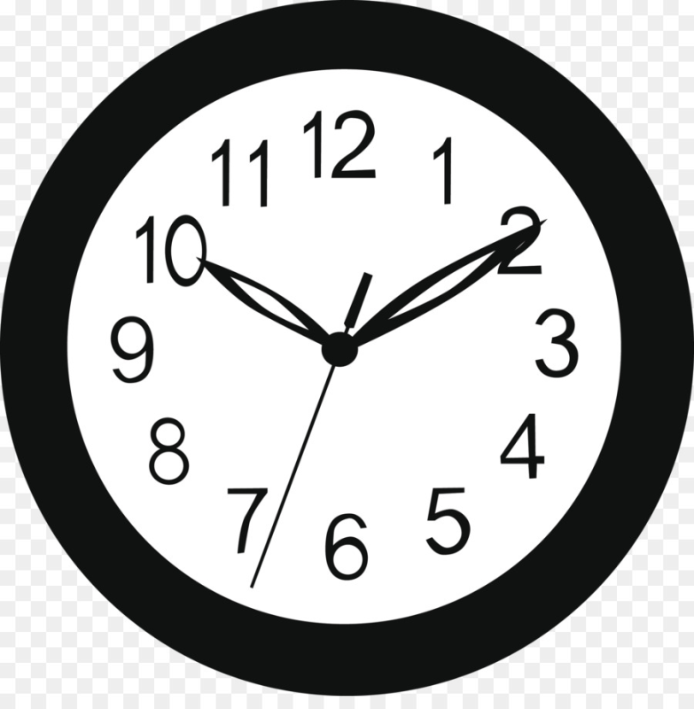 Часы на прозрачном фоне