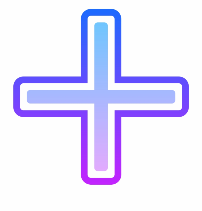 Знак плюс без фона
