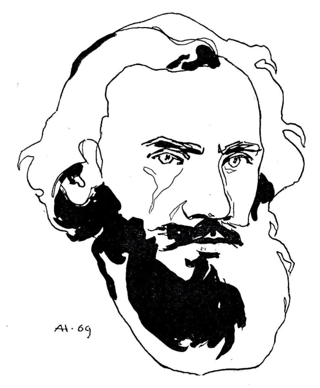 Лев толстой портрет вектор