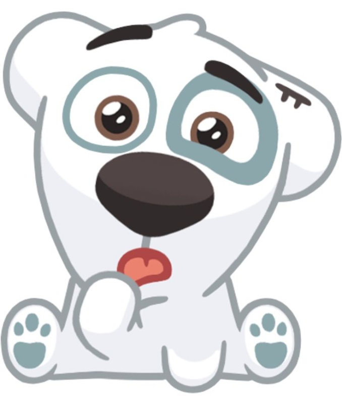 Стикер пес Спотти