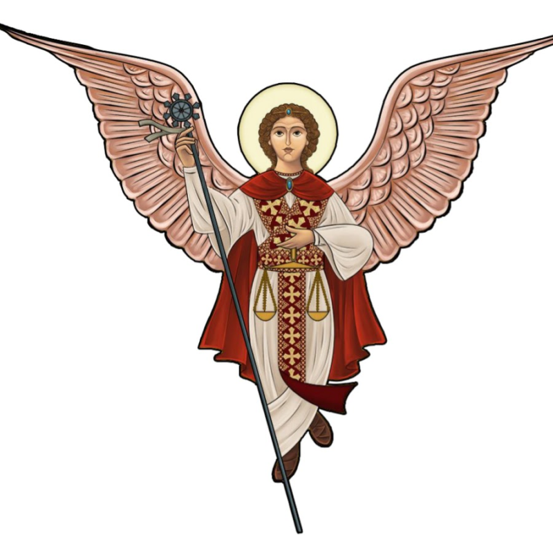 Архангел Михаил в полный рост иконопись