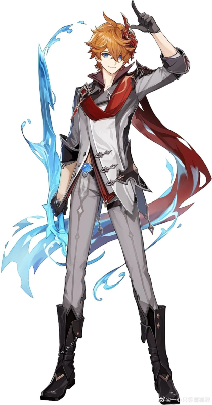 Тарталья в полный рост Genshin