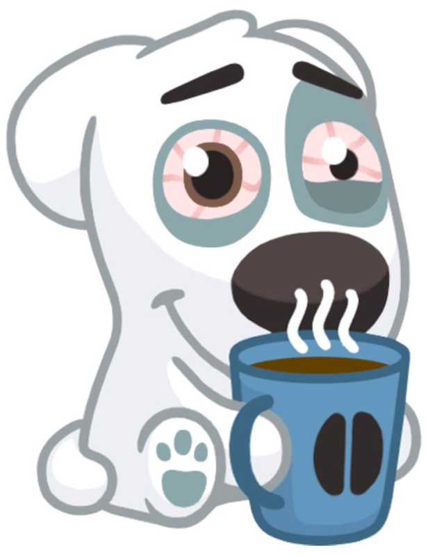 Стикеры ВК собака Спотти