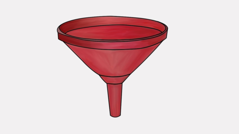 Воронка для жидкости химия