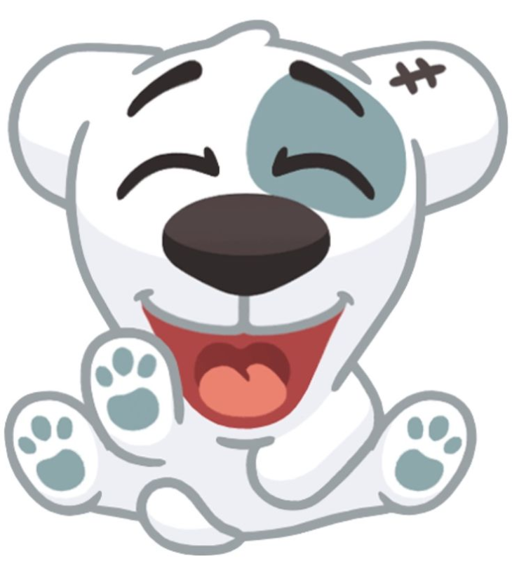 Стикер пес Спотти