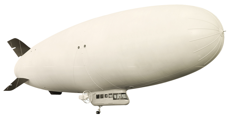 Дирижабль белый