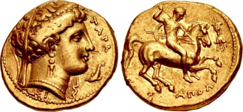 Золотая монета древнего Вавилона