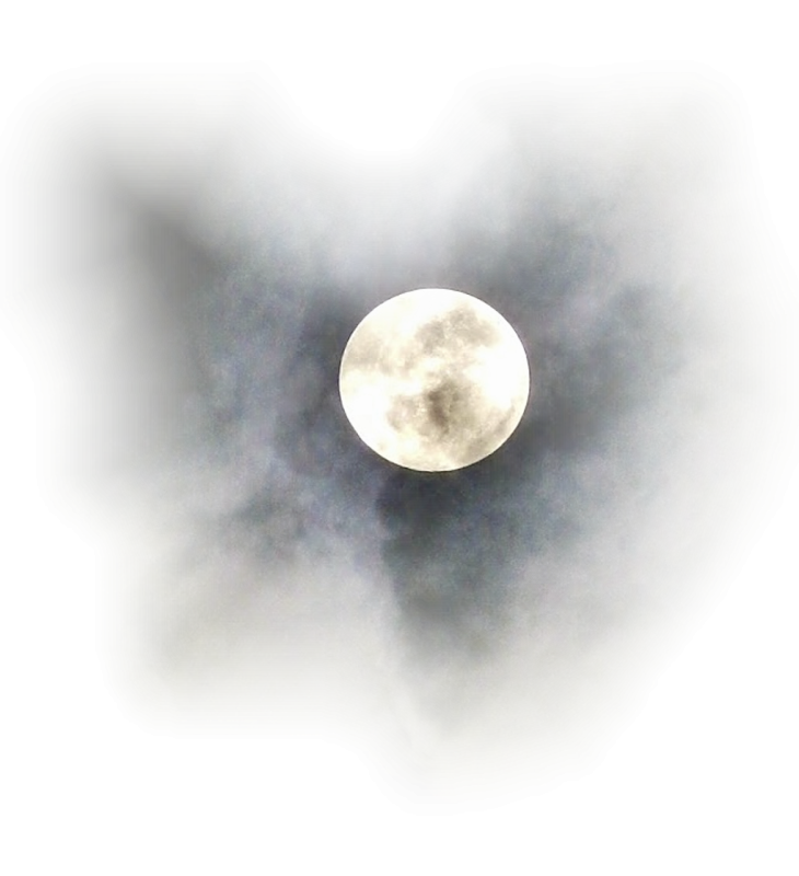 Луна для фотошопа со свечением