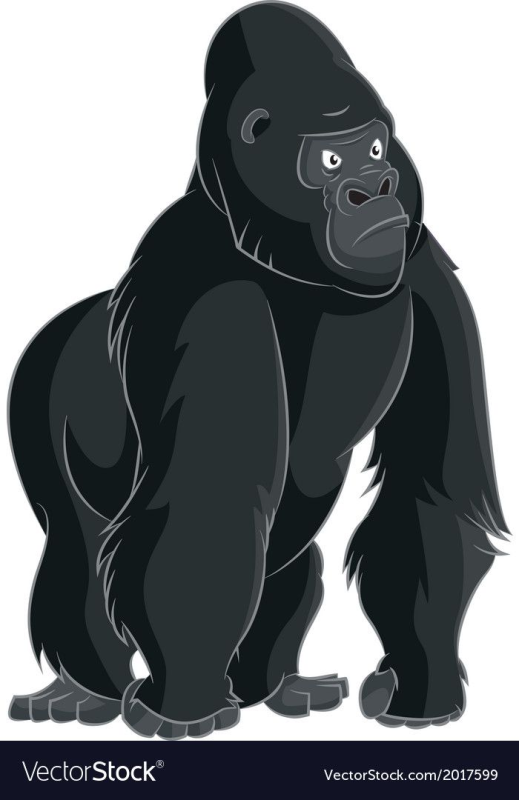 Горилла мультяшный