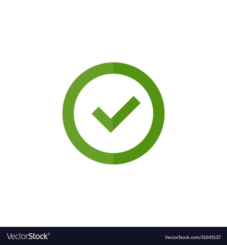 Зеленая галочка для интерфейса