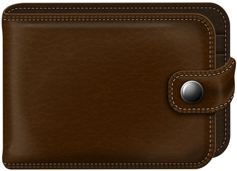 Портмоне на прозрачном фоне