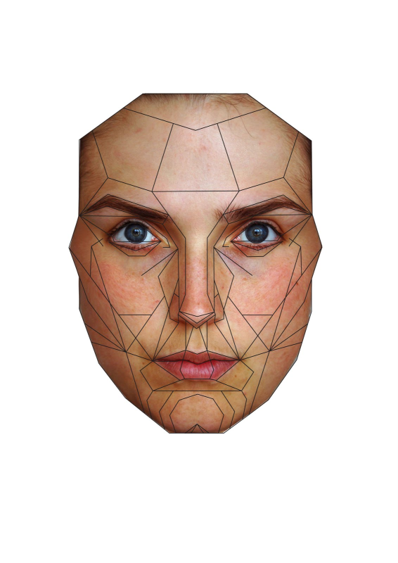Маска золотого сечения лица Марквардта