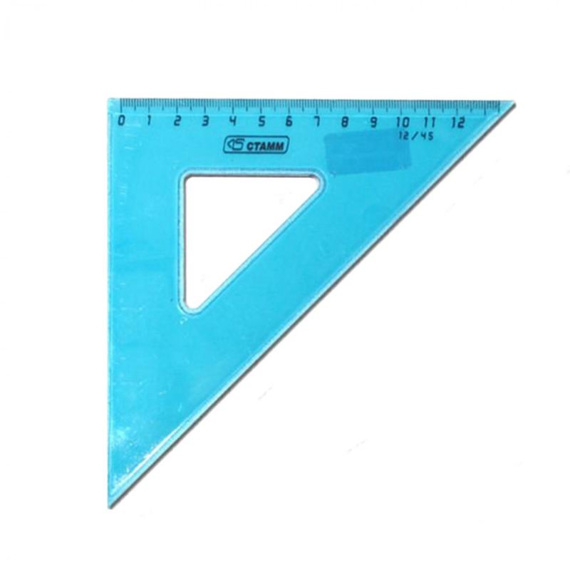 Линейки ( 90-45-45 градусов) и ( 30-30-90 градусов).