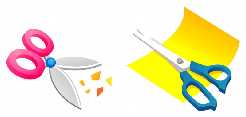 Цветная бумага ножницы клей