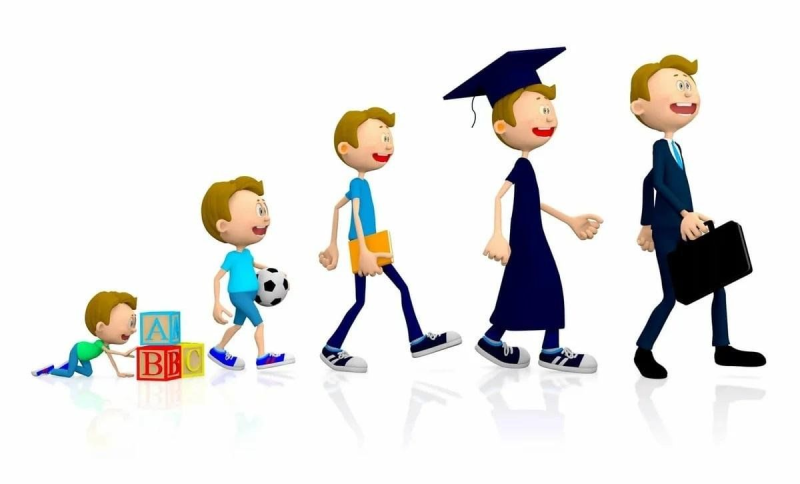 Школьник на прозрачном фоне