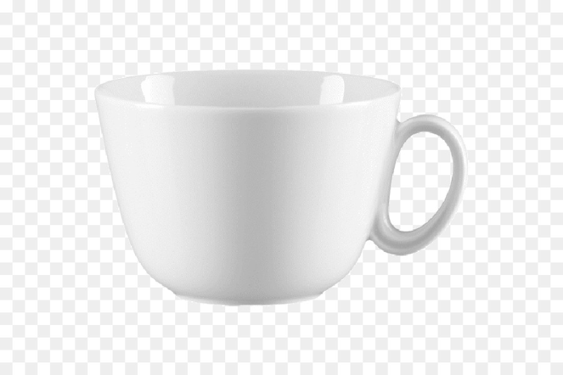 Кружка белая на прозрачном фоне