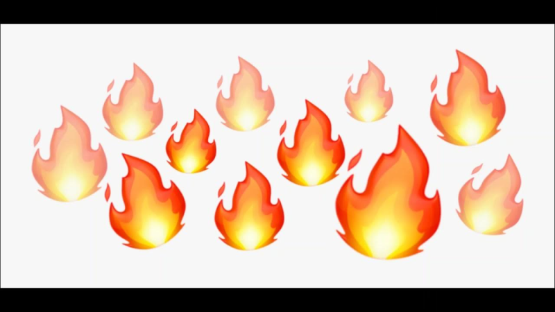 ЭМОДЖИ огонек