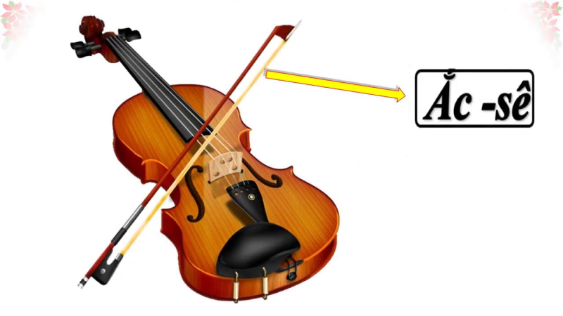 Скрипка на прозрачном фоне