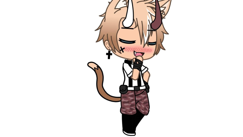 Гача лайф на белом фоне