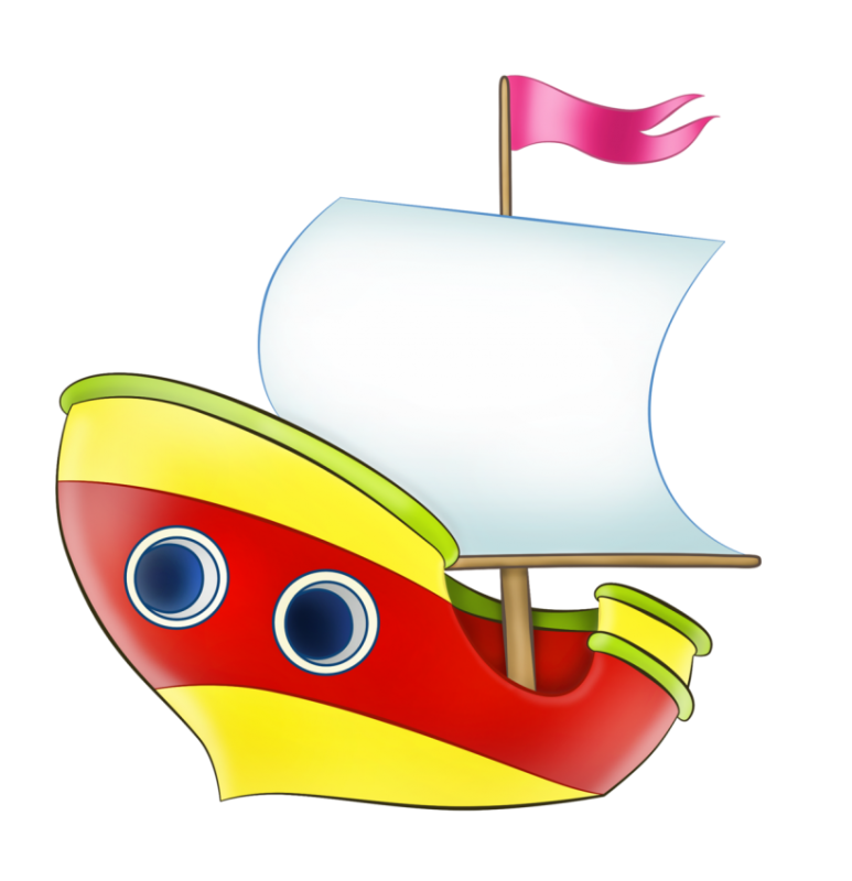 Кораблик на прозрачном фоне