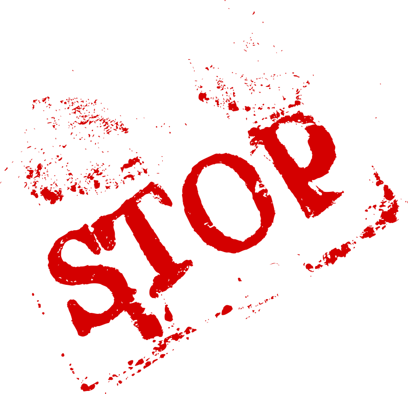 Печать стоп