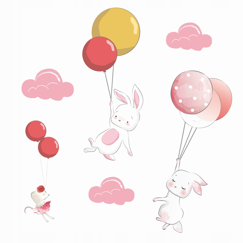 Зайчонок с шариком