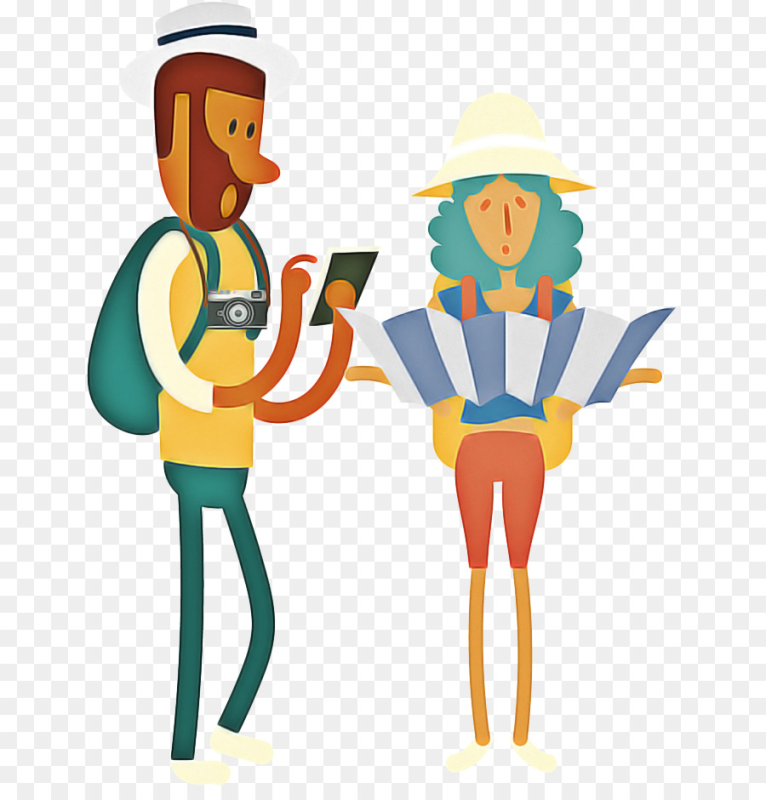 Туризм на прозрачном фоне