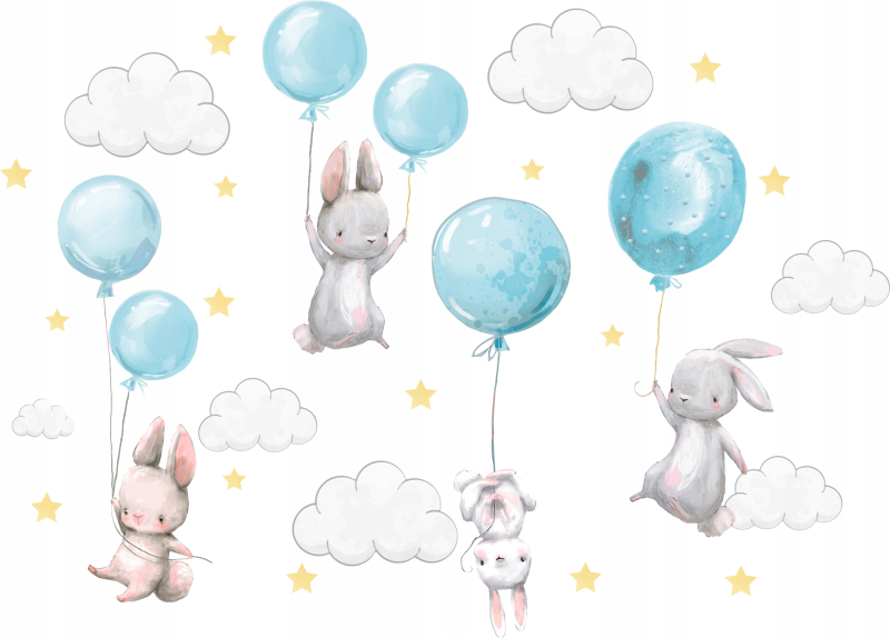 Зайчик с воздушными шарами