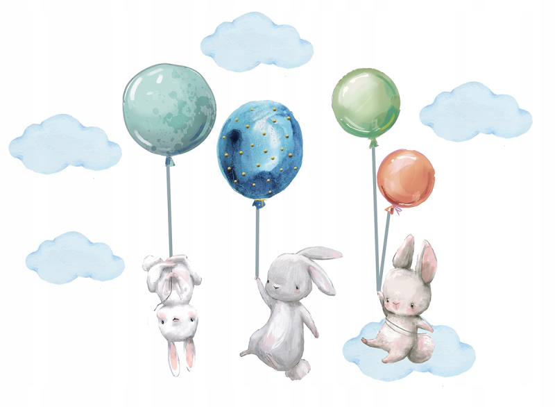 Воздушные шары с зайкой
