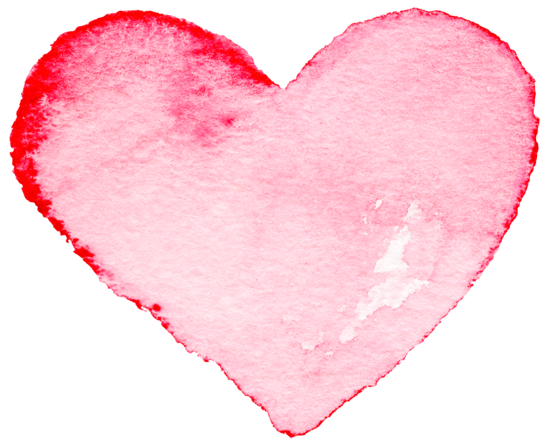 Розовое сердце