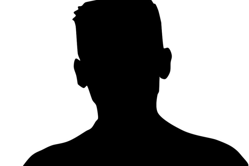 Силуэт мужской головы