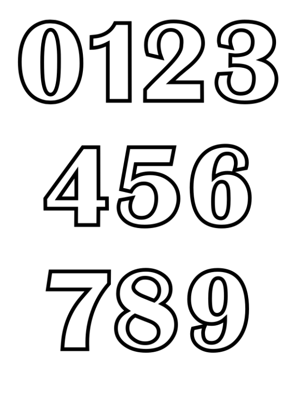 Раскраска цифры