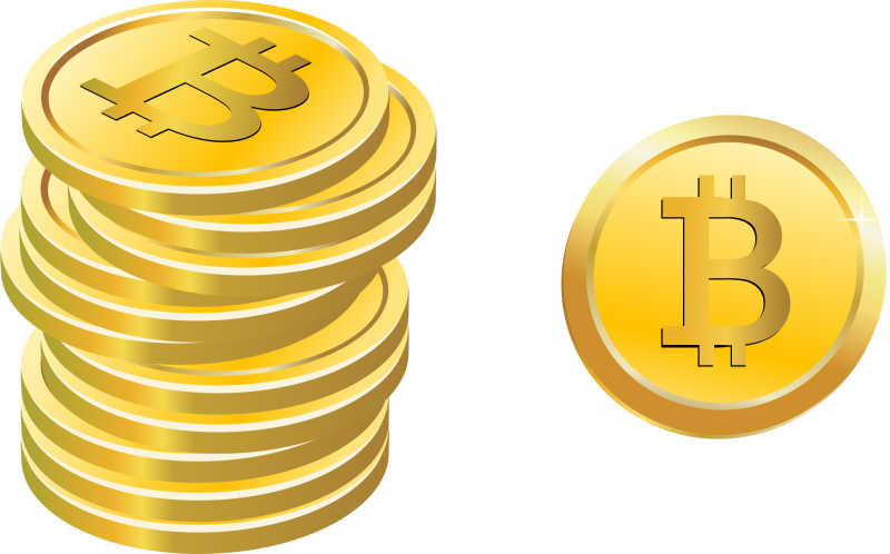 Биткоин монета без фона