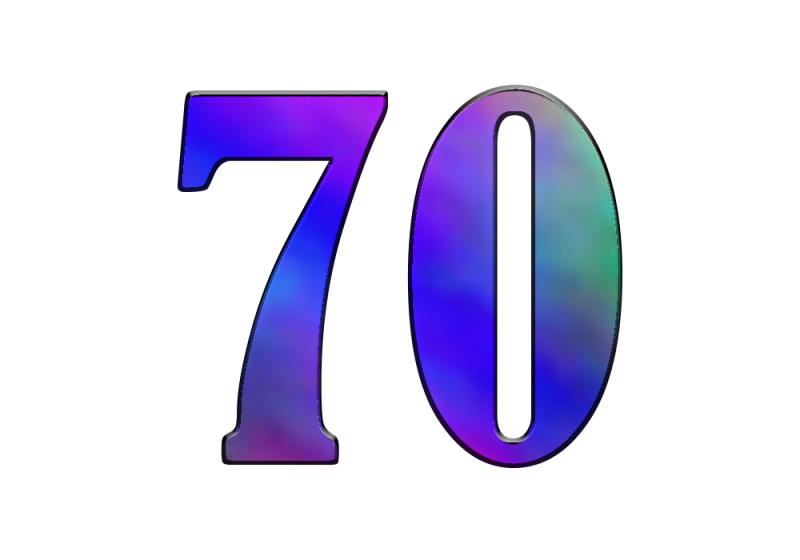 Цифры на прозрачном фоне