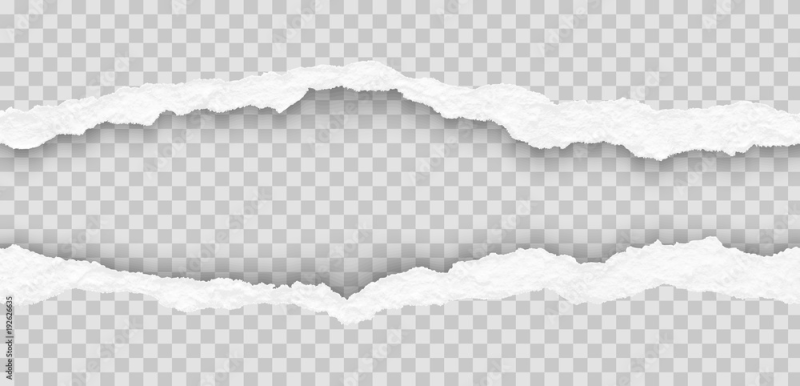 Рваный край бумаги