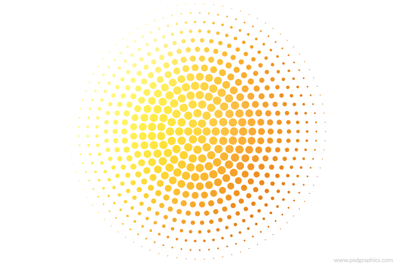 Круг из точек на прозрачном фоне