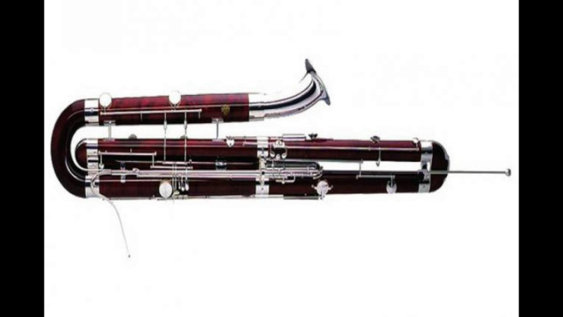 Контрафагот деревянный духовой музыкальный инструмент