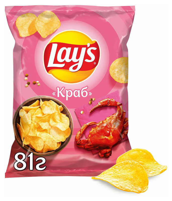 Чипсы lay's краб, 90гр