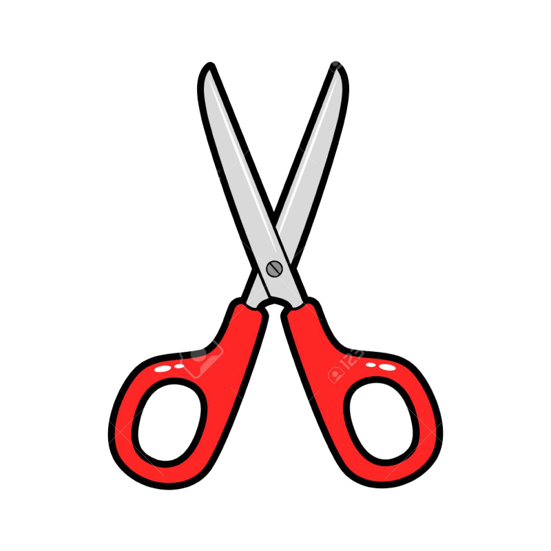 Ножницы на белом фоне