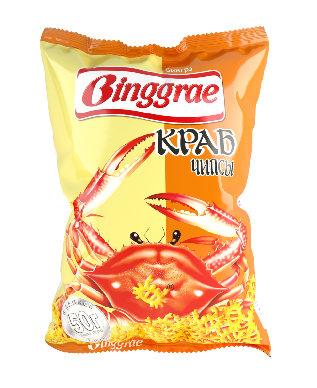 Чипсы с крабом Binggrae