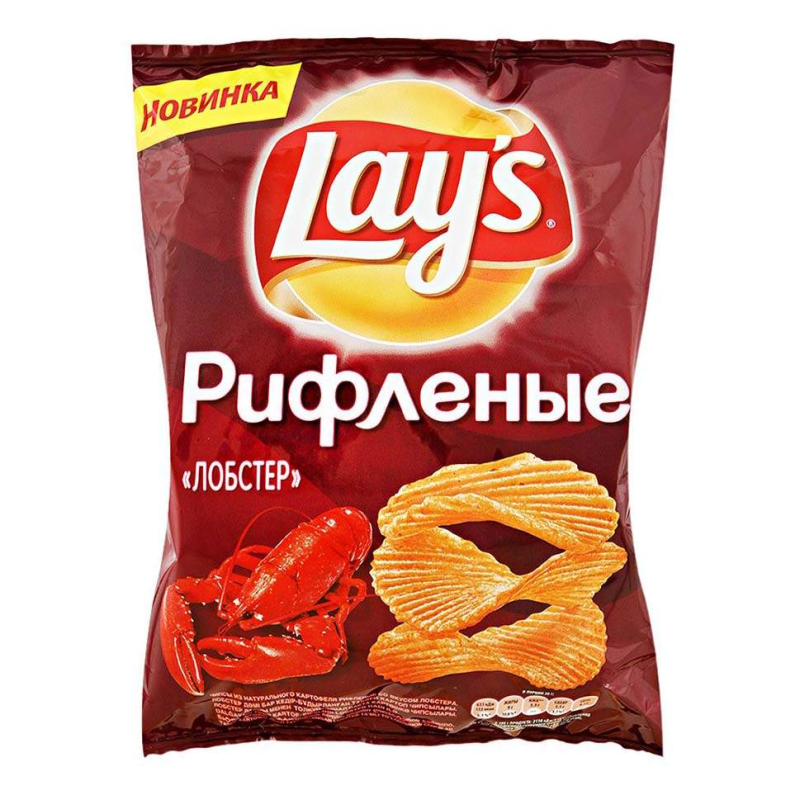 Чипсы Лейз 150 г, лобстер рифленые