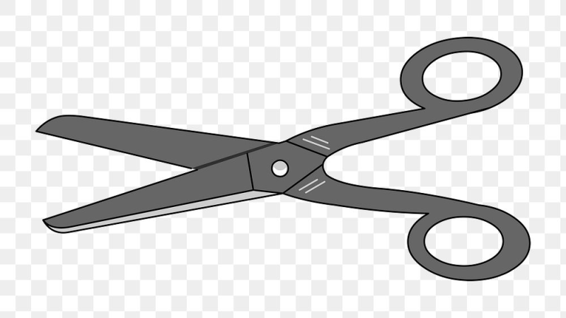 Ножницы трафарет