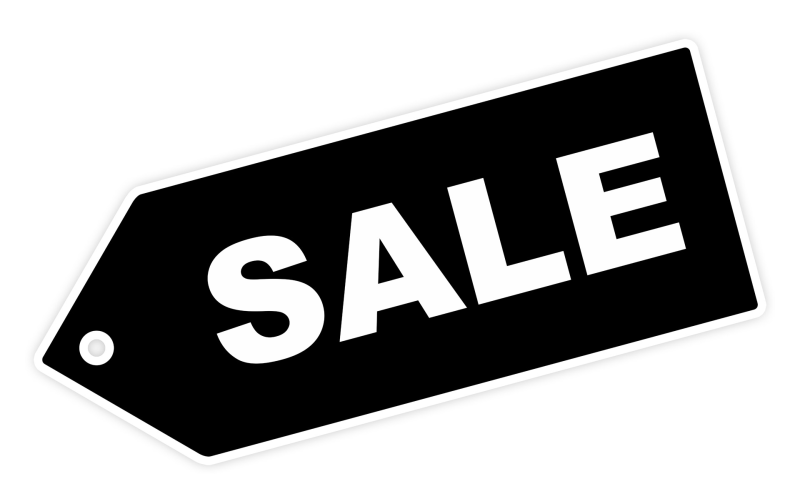 Надпись sale на прозрачном фоне