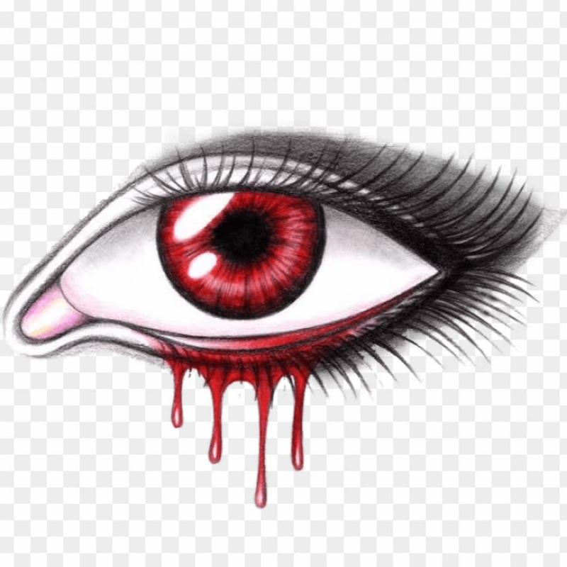 Страшные глаза на прозрачном фоне