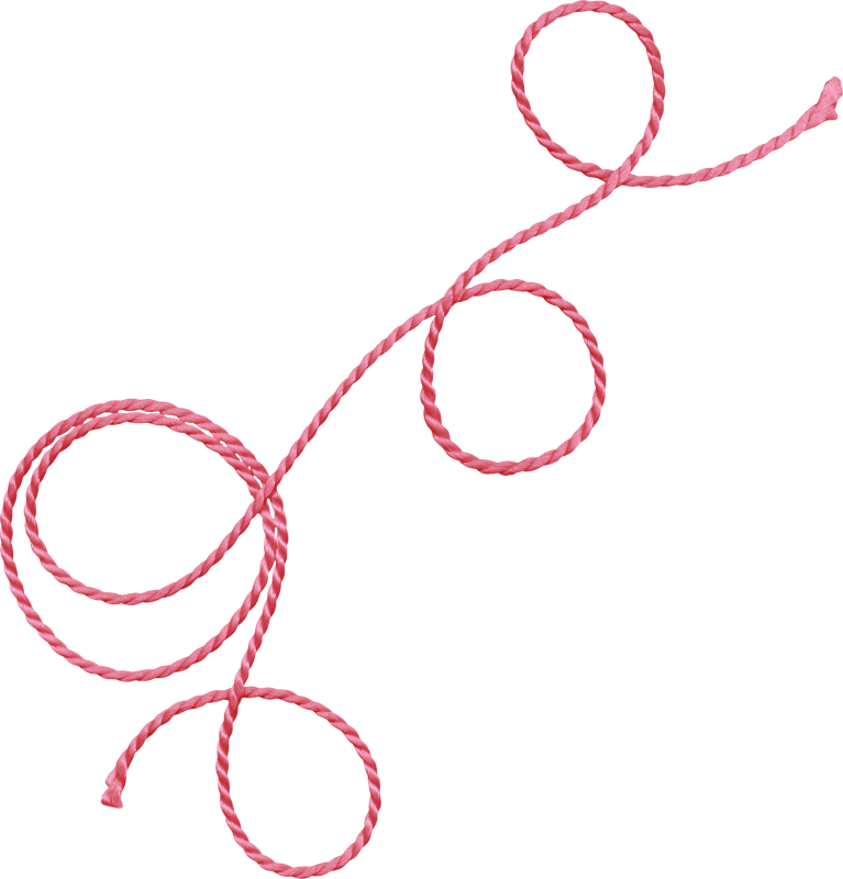 Нить на прозрачном фоне