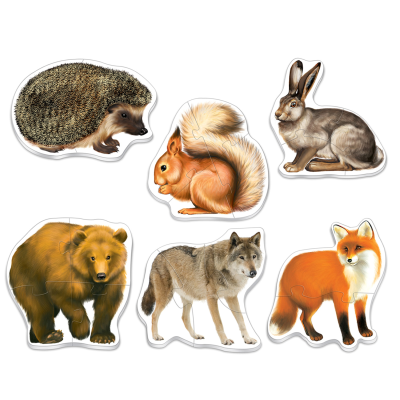 Дикие животные для дошкольников