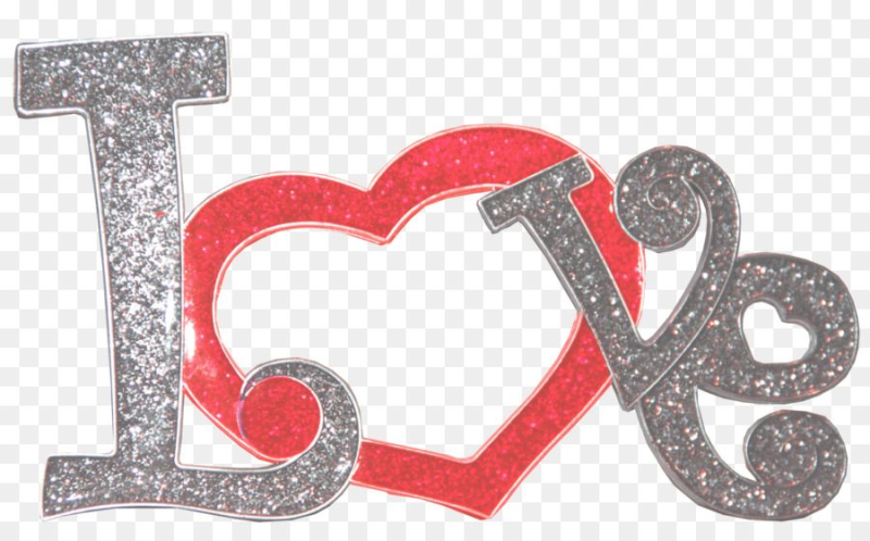 Надпись Love на прозрачном фоне